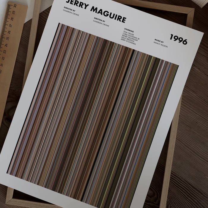 Jerry Maguire Movie Barcode Movie Barcode Poster