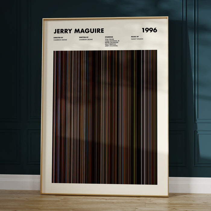 Jerry Maguire Movie Barcode Movie Barcode Poster