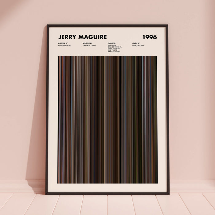 Jerry Maguire Movie Barcode Movie Barcode Poster