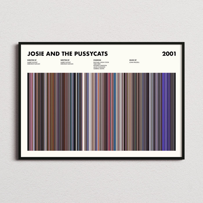 Josie And The Pussycats Movie Barcode Poster