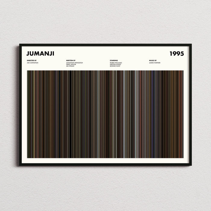 Jumanji Movie Barcode Poster