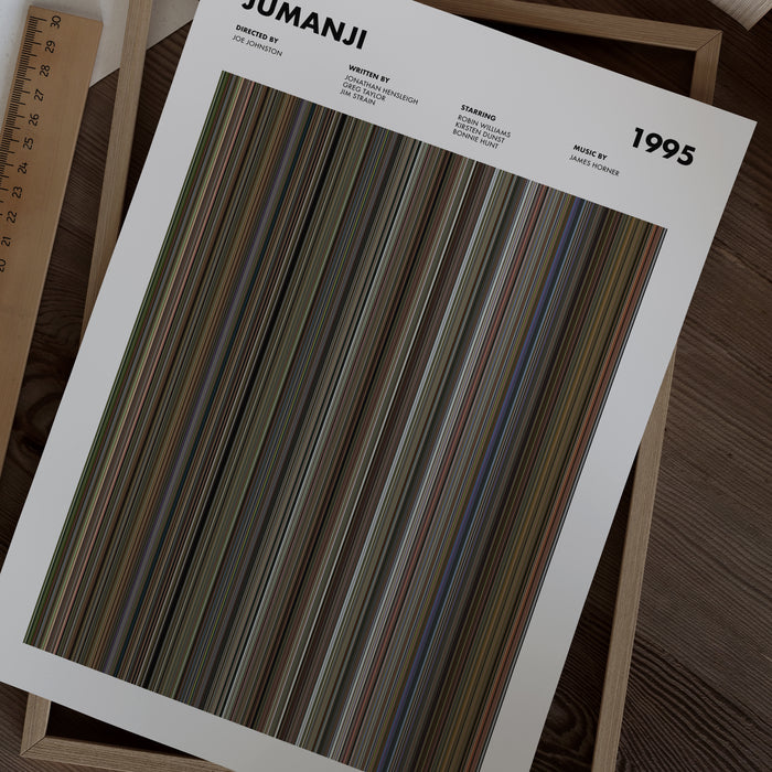 Jumanji Movie Barcode Poster