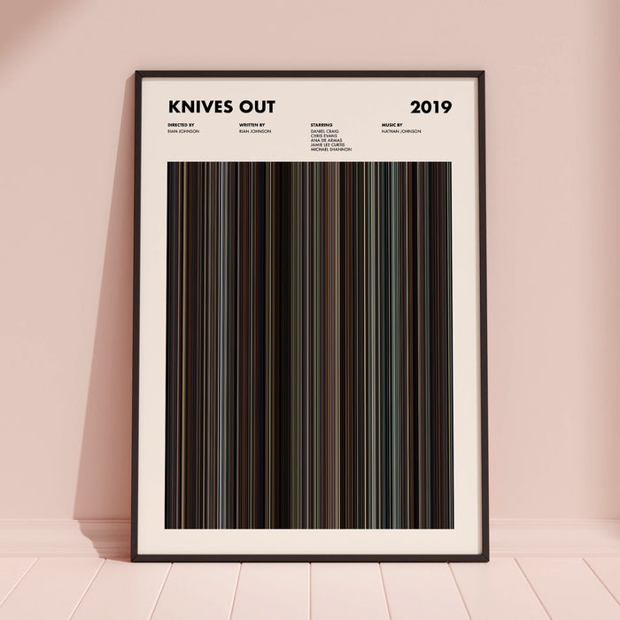 Knives Out Movie Barcode Poster