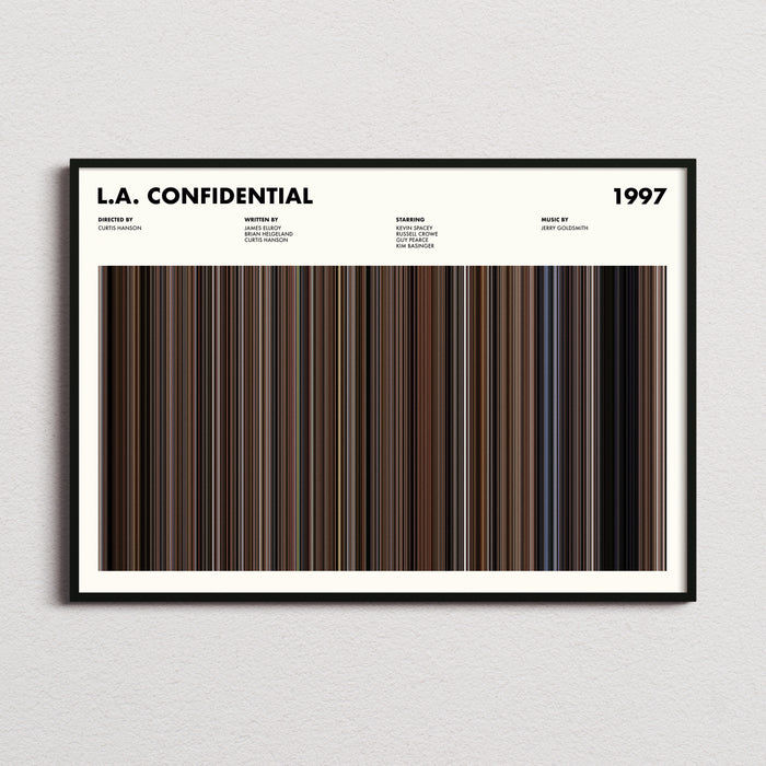 LA Confidential Movie Barcode Poster