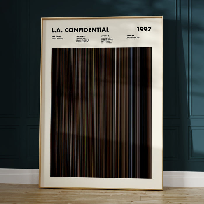 LA Confidential Movie Barcode Poster