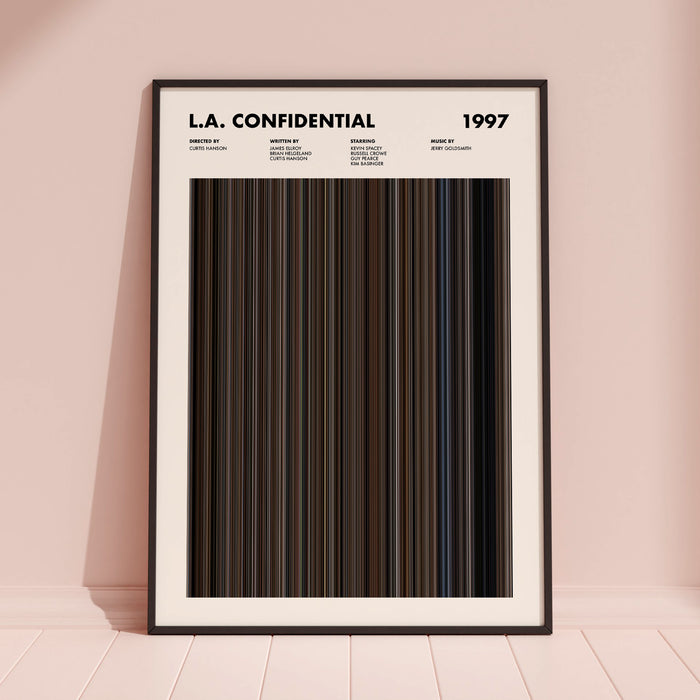 LA Confidential Movie Barcode Poster