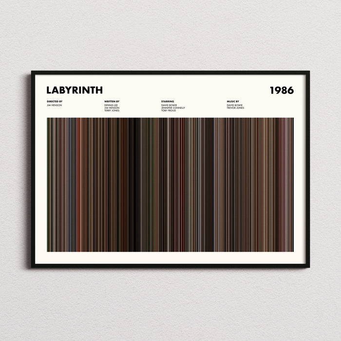 Labyrinth Movie Barcode Poster