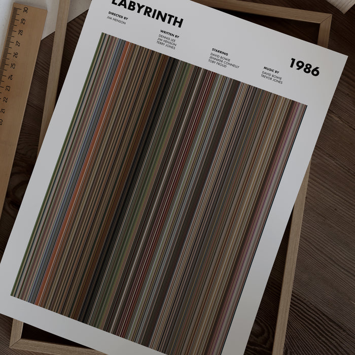 Labyrinth Movie Barcode Poster