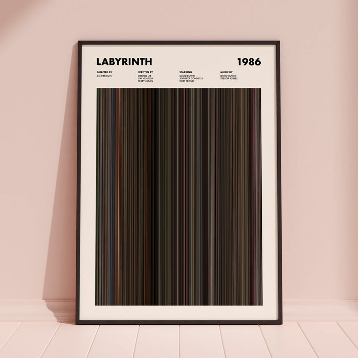 Labyrinth Movie Barcode Poster