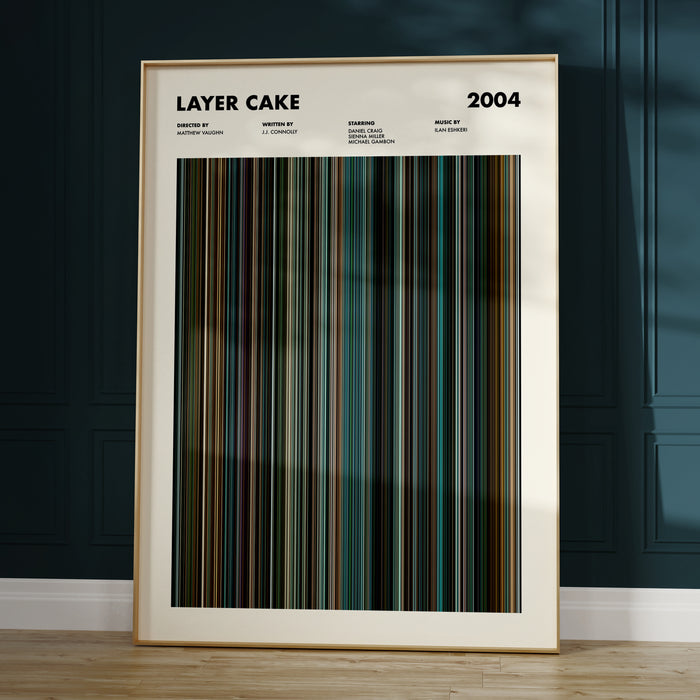 Layer Cake Movie Barcode Poster