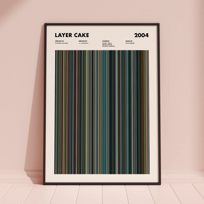 Layer Cake Movie Barcode Poster