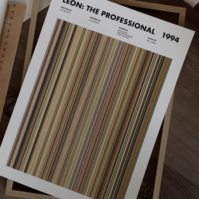 Léon: The Professional Movie Barcode Poster