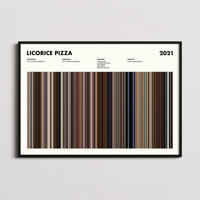 Licorice Pizza Movie Barcode Movie Barcode Poster