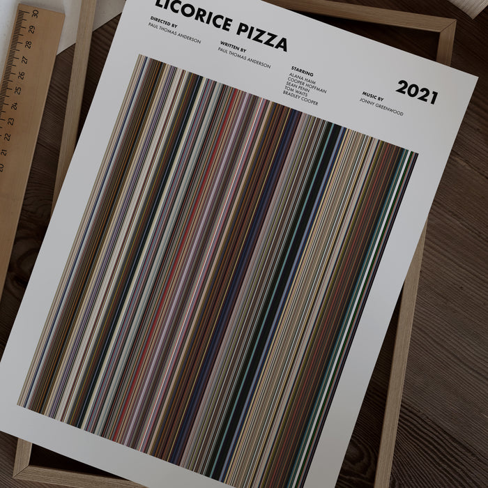 Licorice Pizza Movie Barcode Movie Barcode Poster