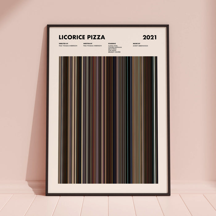 Licorice Pizza Movie Barcode Movie Barcode Poster