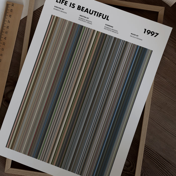 Life Is Beautiful Movie Barcode Poster