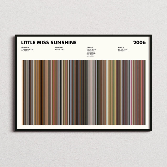 Little Miss Sunshine Movie Barcode Poster