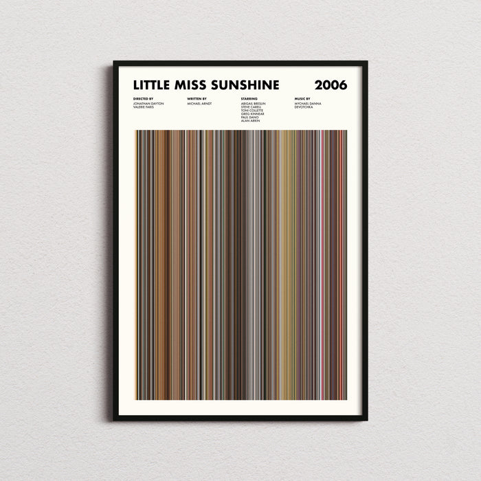 Little Miss Sunshine Movie Barcode Poster