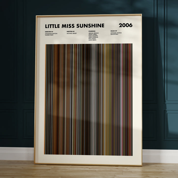 Little Miss Sunshine Movie Barcode Poster