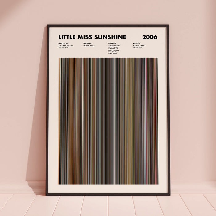 Little Miss Sunshine Movie Barcode Poster