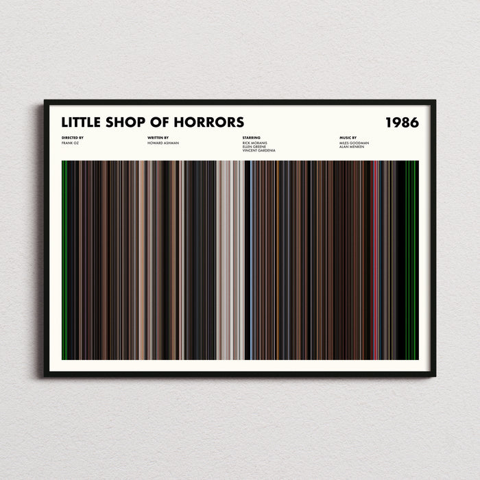 Little Shop Of Horrors Movie Barcode Poster