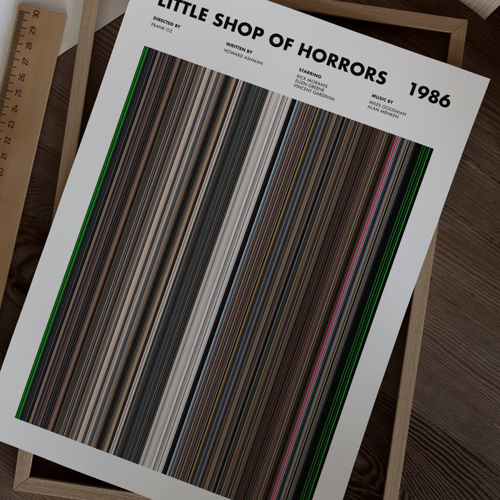 Little Shop Of Horrors Movie Barcode Poster