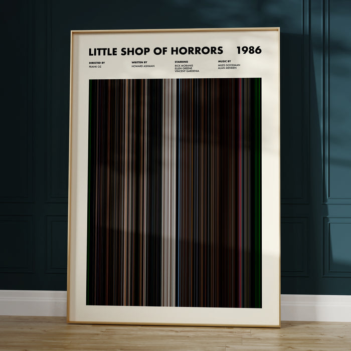 Little Shop Of Horrors Movie Barcode Poster