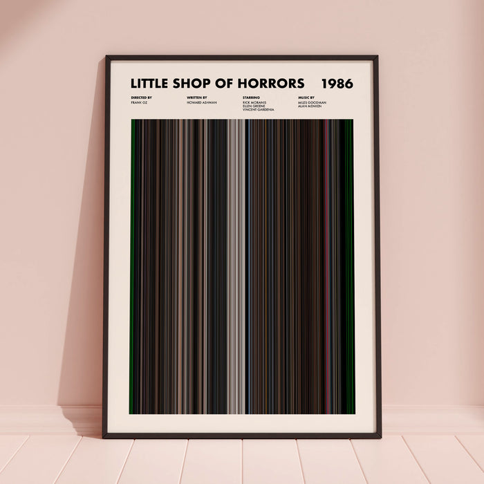 Little Shop Of Horrors Movie Barcode Poster