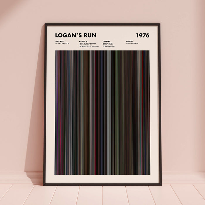 Logan's Run Movie Barcode Poster