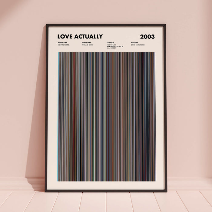 Love Actually Movie Barcode Poster