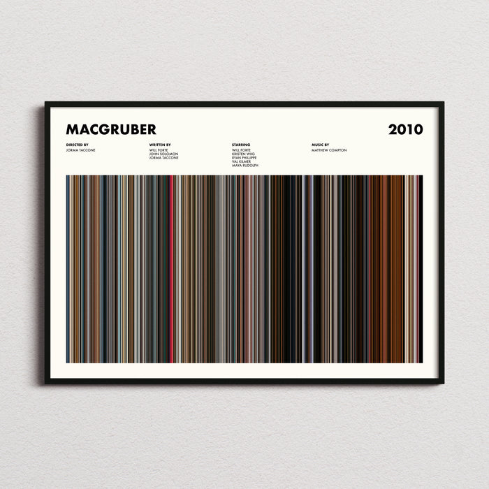 MacGruber Movie Barcode Poster