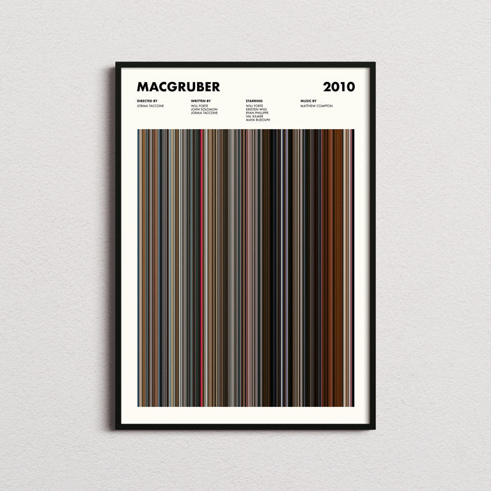 MacGruber Movie Barcode Poster