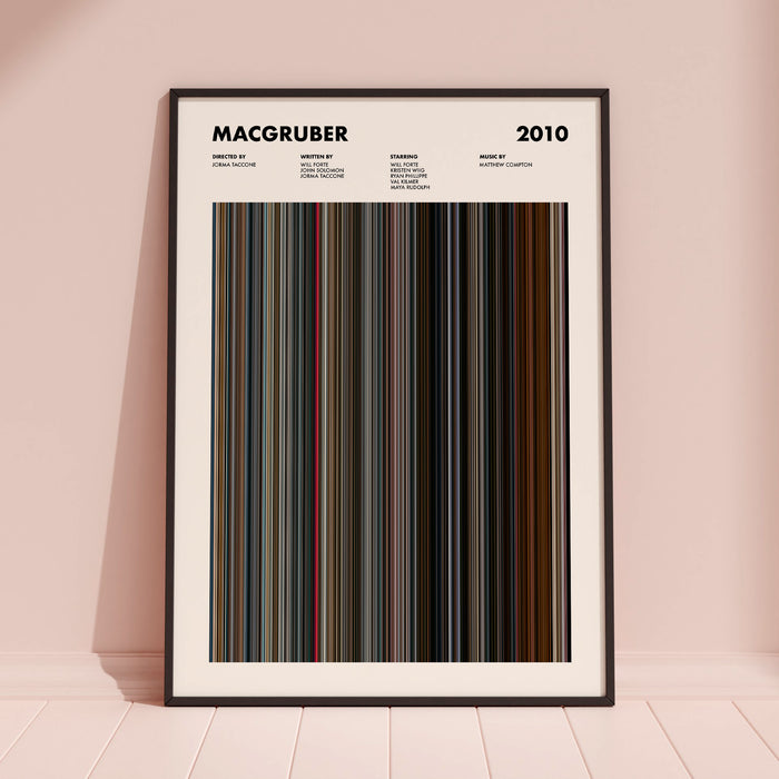 MacGruber Movie Barcode Poster