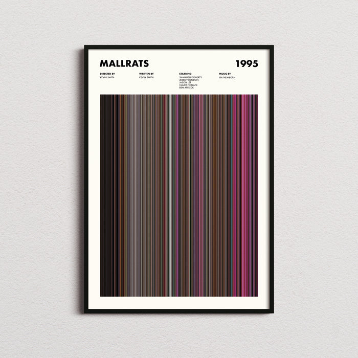 Mallrats Movie Barcode Poster