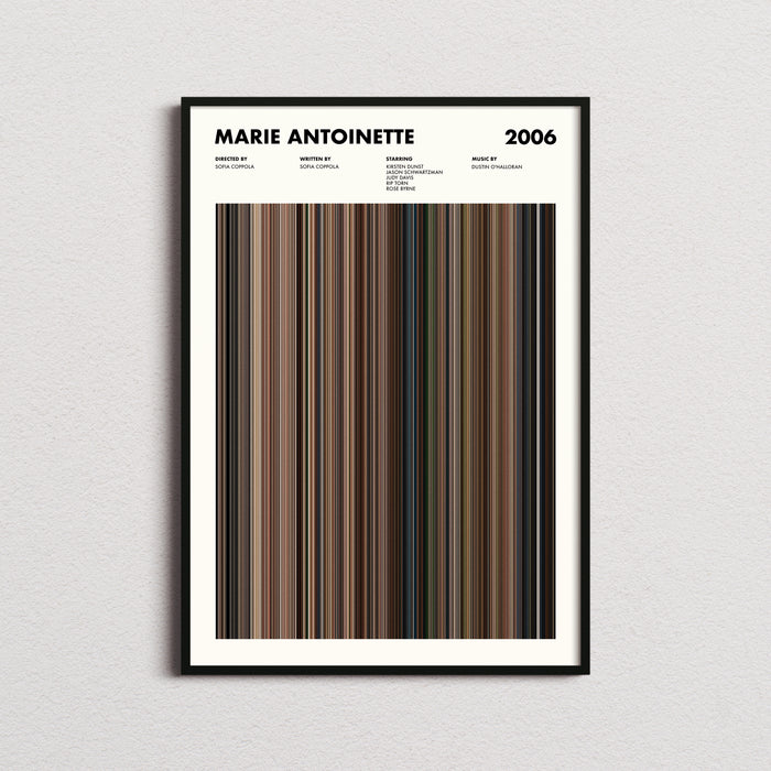Marie Antoinette Movie Barcode Movie Barcode Poster