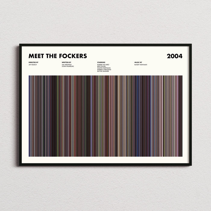 Meet The Fockers Movie Barcode Poster