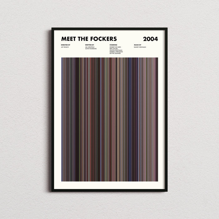 Meet The Fockers Movie Barcode Poster