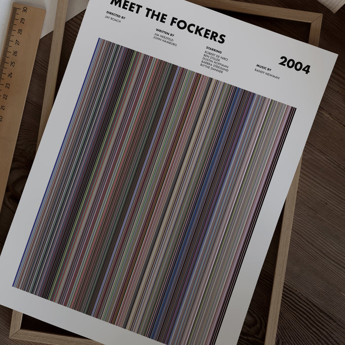 Meet The Fockers Movie Barcode Poster