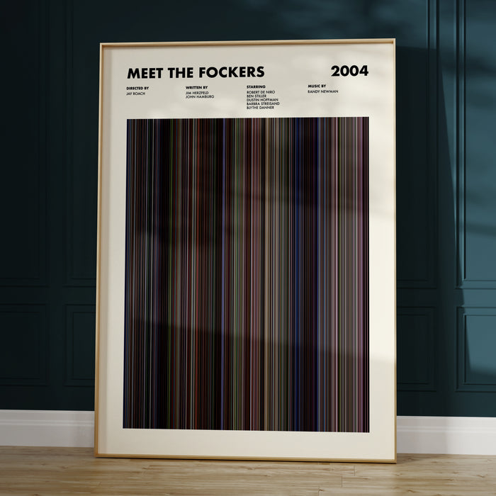 Meet The Fockers Movie Barcode Poster