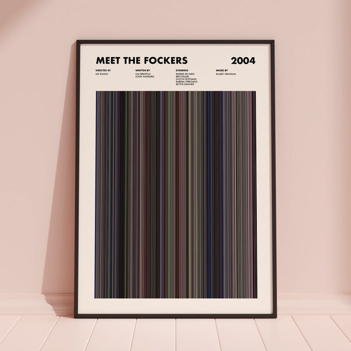 Meet The Fockers Movie Barcode Poster