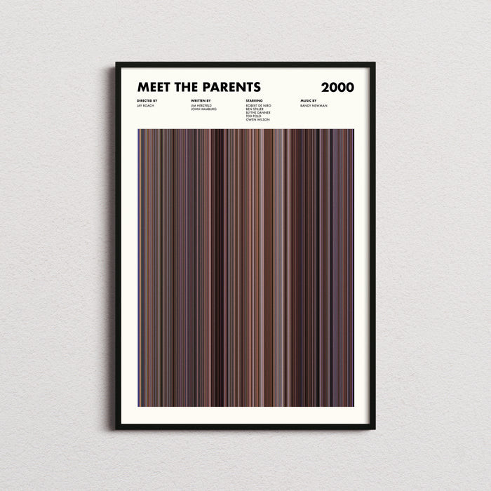 Meet The Parents Movie Barcode Poster