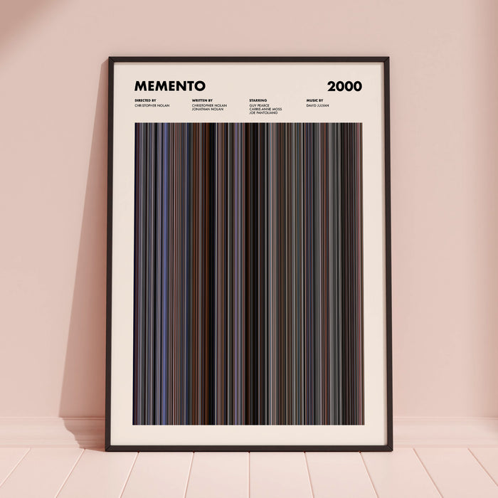 Memento Movie Barcode Poster