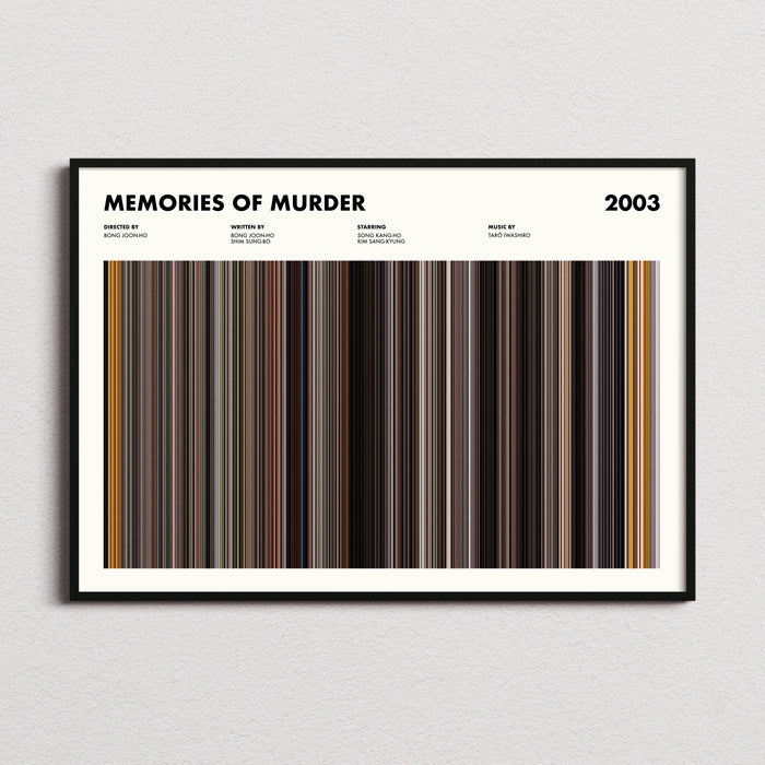 Memories Of Murder Movie Barcode Poster