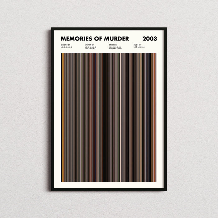 Memories Of Murder Movie Barcode Poster