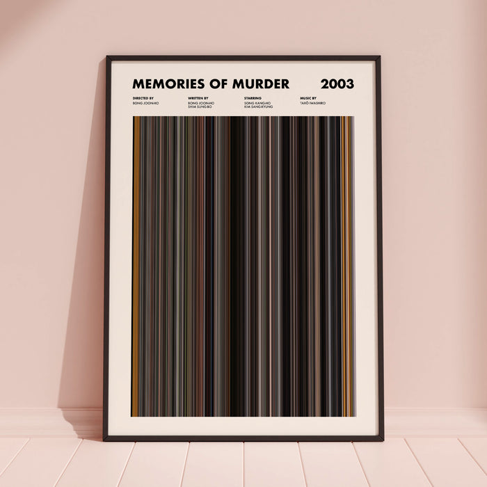 Memories Of Murder Movie Barcode Poster