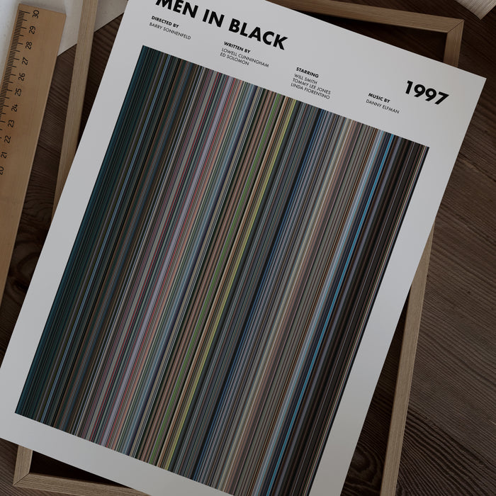 Men In Black Movie Barcode Poster