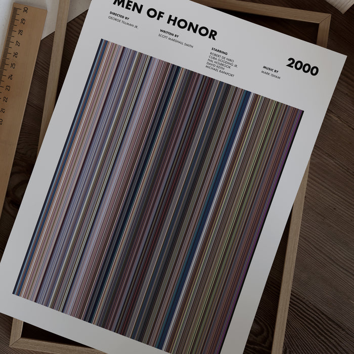 Men Of Honor Movie Barcode Poster