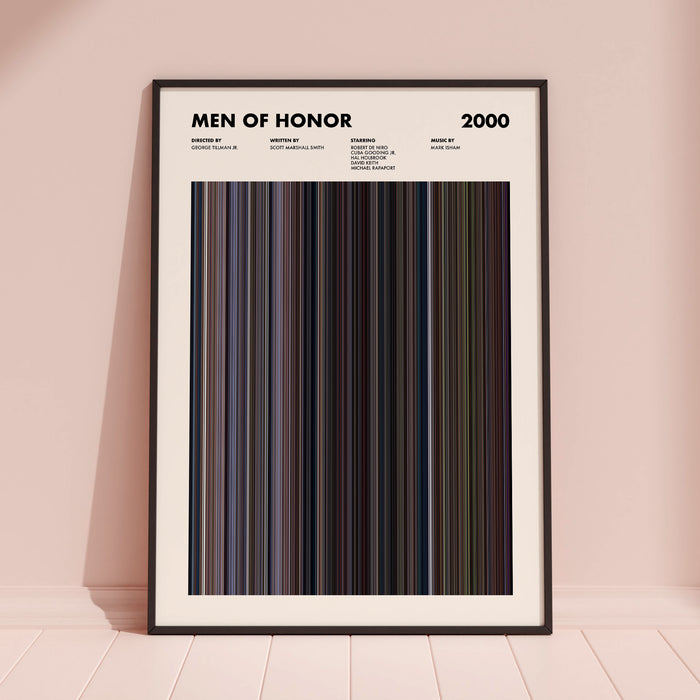 Men Of Honor Movie Barcode Poster