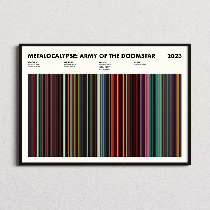 Metalocalypse Army of the Doomstar Movie Barcode Poster