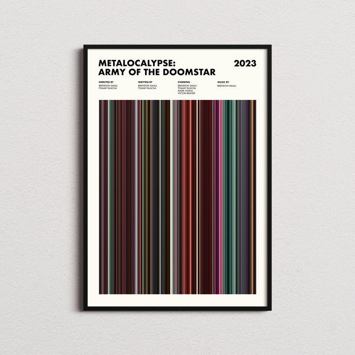 Metalocalypse Army of the Doomstar Movie Barcode Poster